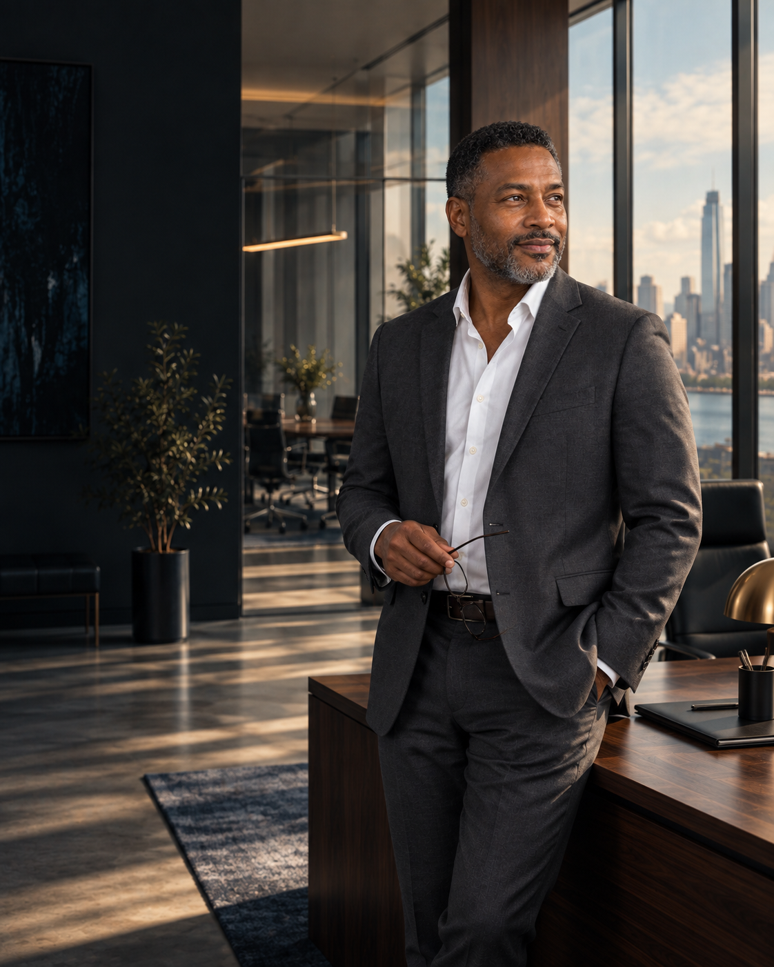 Taylor, the campaign CEO, relaxed in his office.