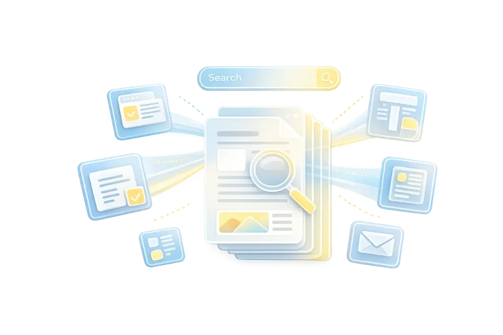 All processes being brought to one master document